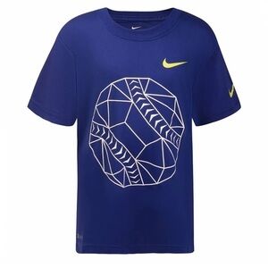 Nike Preschool Boys' Nike Geometric Baseball T-Shirt Blue Size 3T